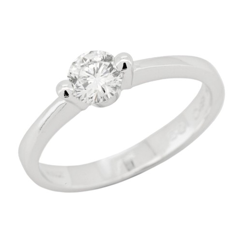 Anello Solitario Diamante ct 0,50 Oro 18 kt