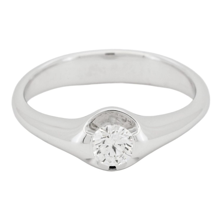Anello Solitario Diamante ct 0,35 Oro 18 kt