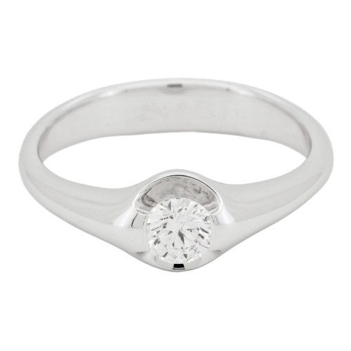 Anello Solitario Diamante ct 0,35 Oro 18 kt