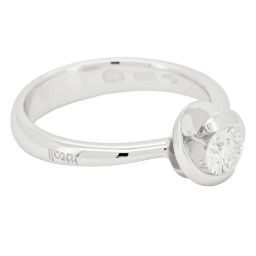 Anello Solitario Diamante ct 0,36 Oro 18 kt