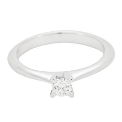 Anello Solitario Diamante ct 0,24 Oro 18 kt 2