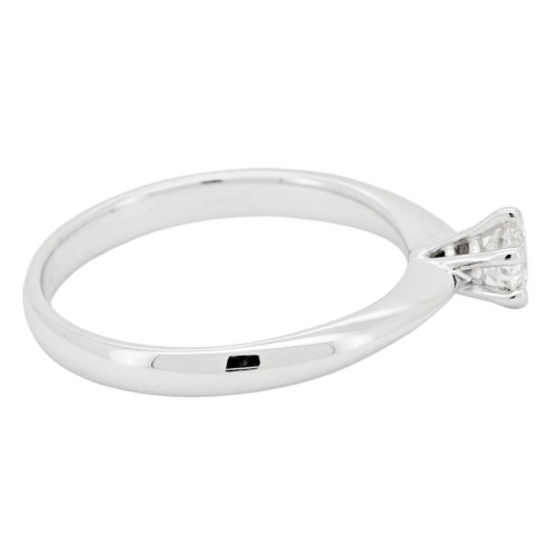 Anello Solitario Diamante ct 0,28 Oro 18 kt