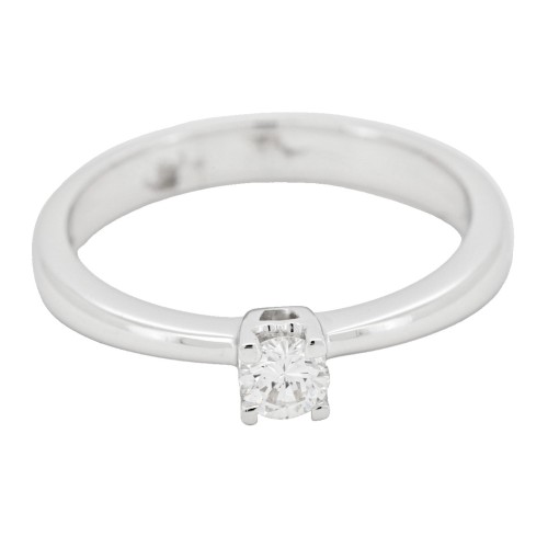 Anello Solitario Diamante ct 0,20 Oro 18 kt