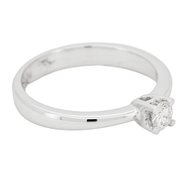 Anello Solitario Diamante ct 0,20 Oro 18 kt