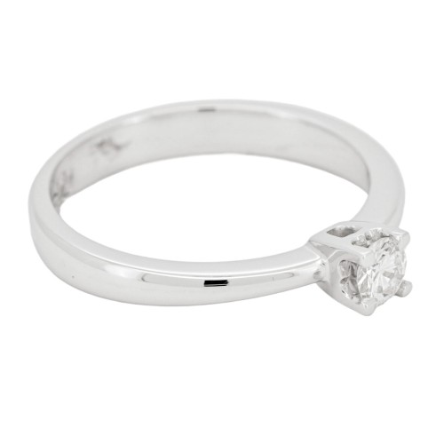 Anello Solitario Diamante ct 0,20 Oro 18 kt