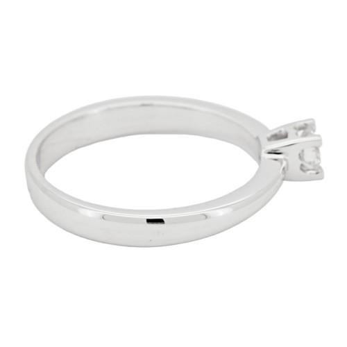 Anello Solitario Diamante ct 0,20 Oro 18 kt