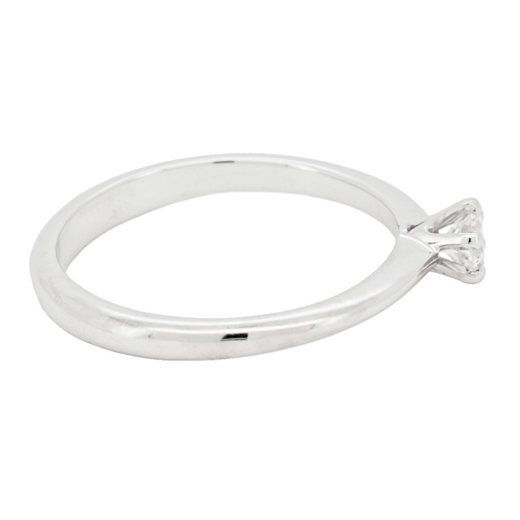 Anello Solitario Diamante ct 0,21 Oro 18 kt