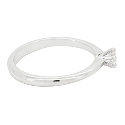 Anello Solitario Diamante ct 0,21 Oro 18 kt