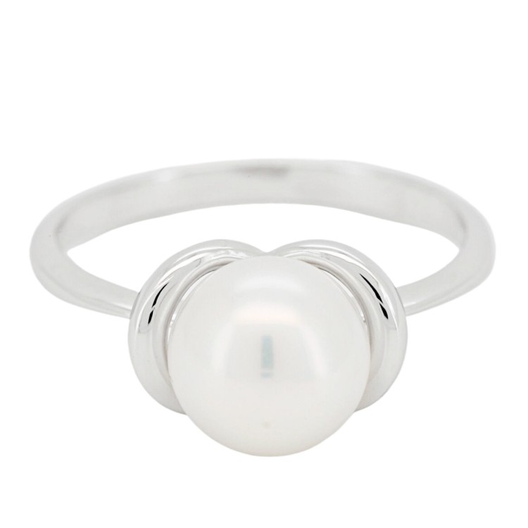 ANELLO Perla 8,3 mm Oro Bianco 18 kt 2,84 gr