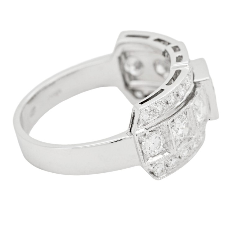 Anello Fascia Diamanti ct 0,98 + 0,22 Oro 18 kt