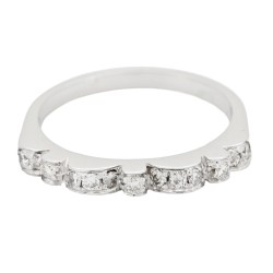 Anello Fascia Diamanti ct 0,37 Oro 18 kt 2