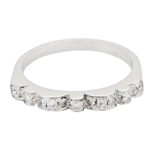 Fedina Fantasia Diamanti ct 0,26 F VS  Oro 18 kt 3,42 gr