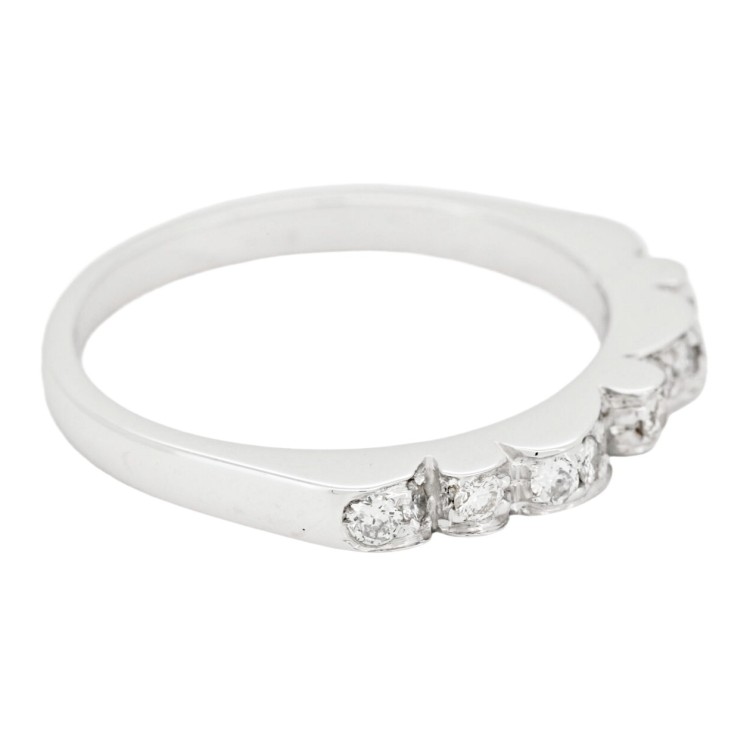 Anello Fascia Diamanti ct 0,37 Oro 18 kt