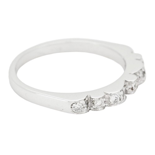 Anello Fascia Diamanti ct 0,37 Oro 18 kt
