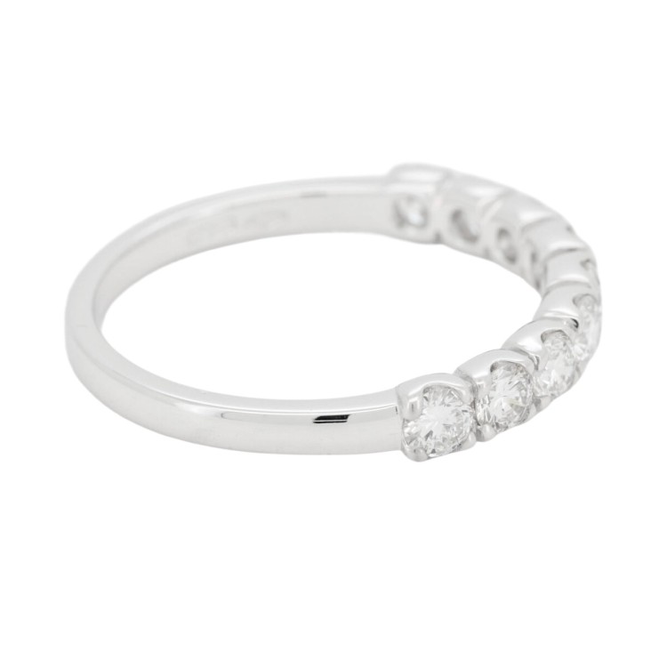 Fedina Riviere U9 Diamanti ct 0,95 EF SI misura 3,2 mm n° 9 pietre  Oro Bianco 18 kt 2,47 gr