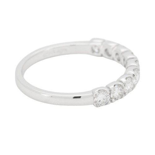 Fedina Riviere U9 Diamanti ct 0,95 EF SI misura 3,2 mm n° 9 pietre  Oro Bianco 18 kt 2,47 gr