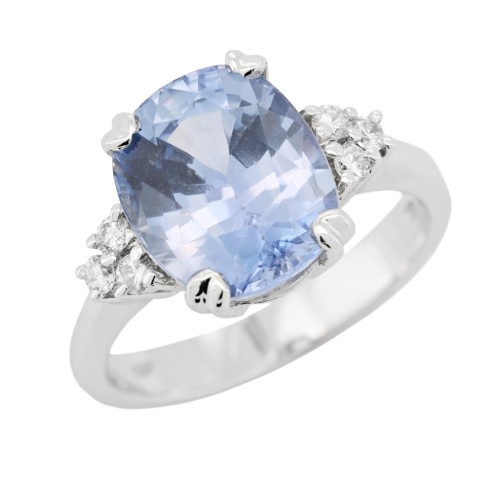 Montatura Contrariè per ct 0,30 intrecciata Oro Bianco 18 kt gr 4,20