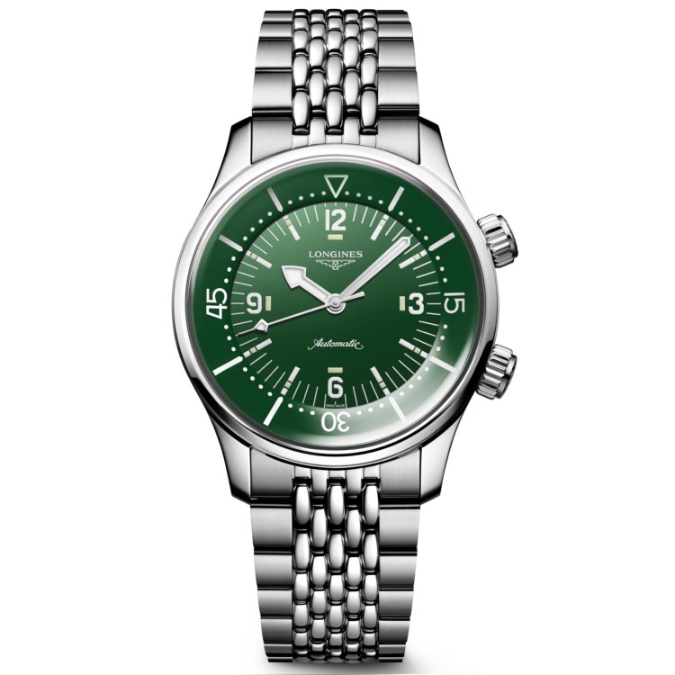 LONGINES Heritage Legend Diver L3.764.4.06.6 39 mm Automatico Verde
