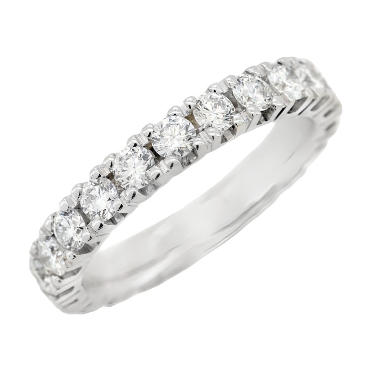 Fedina Eternity 4GQ Diamanti Taglio Brillante ct 1,97 E-F VVS Oro 18 kt