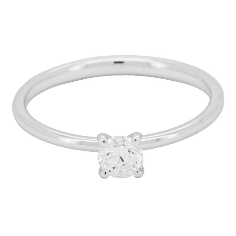 Anello Solitario Diamante ct 0,53 Oro 18 kt