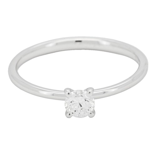 Anello Solitario Diamante ct 0,53 Oro 18 kt