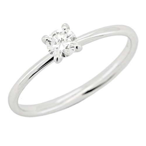 Anello Solitario Diamante ct 0,53 Oro 18 kt