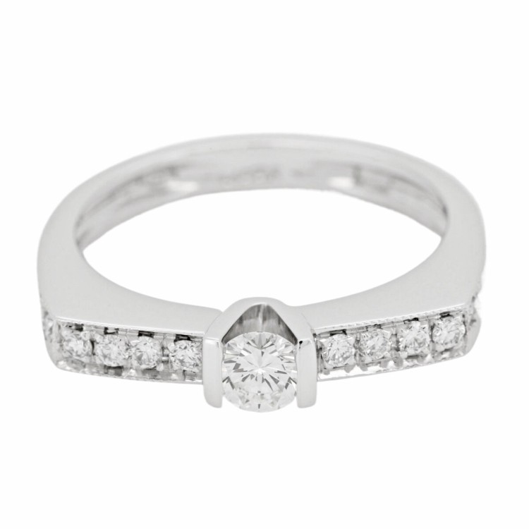 ALFIERI & St. JOHN Anello Solitario Diamante ct 0,48 Oro 18 kt