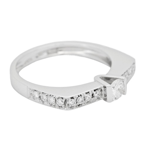 ALFIERI & St. JOHN Anello Solitario Diamante ct 0,48 Oro 18 kt