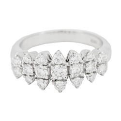 Anello Fascia Diamanti ct 0,98 Oro 18 kt 2