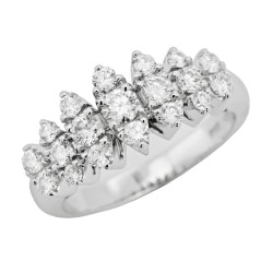 Anello Fascia Diamanti ct 0,98 Oro 18 kt