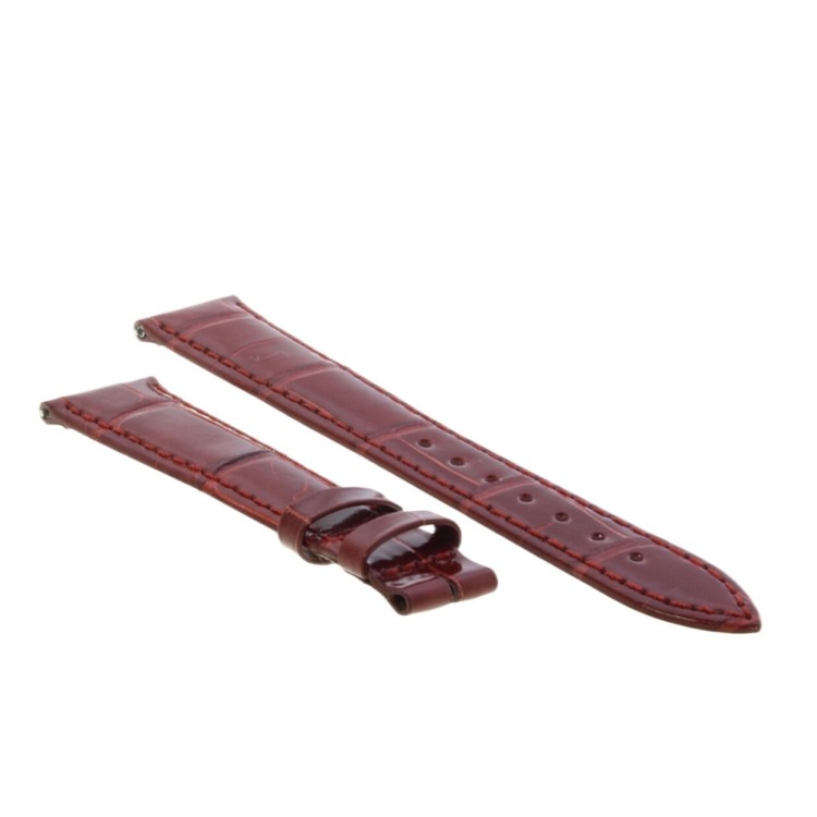Longines Cinturino Alligatore L682162716 Rosso Lucido 17/14 mm Dolce Vita, Evidenza.