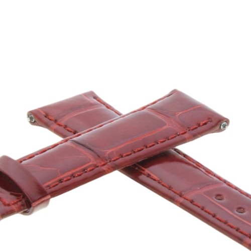 Longines Cinturino Alligatore L682162716 Rosso Lucido 17/14 mm Dolce Vita, Evidenza.