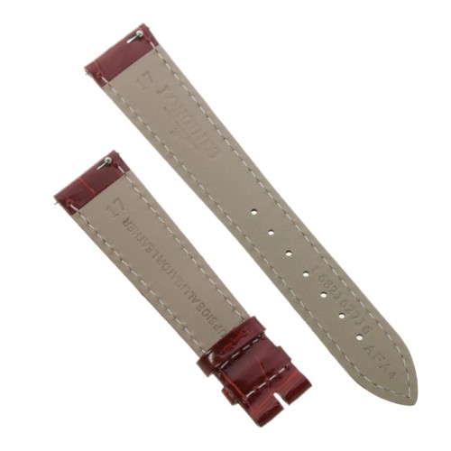 Longines Cinturino Alligatore L682162716 Rosso Lucido 17/14 mm Dolce Vita, Evidenza.