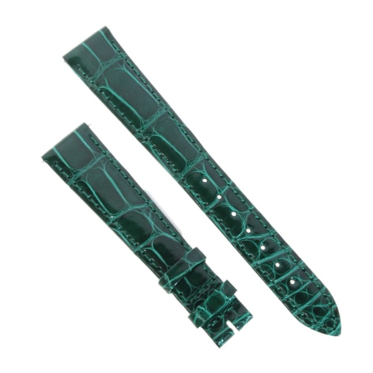 Longines Cinturino Alligatore L682166869 Verde Lucido 15/12 mm Dolce Vita, Evidenza.