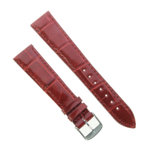 Longines Cinturino Alligatore L682162716 FA Rosso Lucido 17/14 mm Dolce Vita, Evidenza.