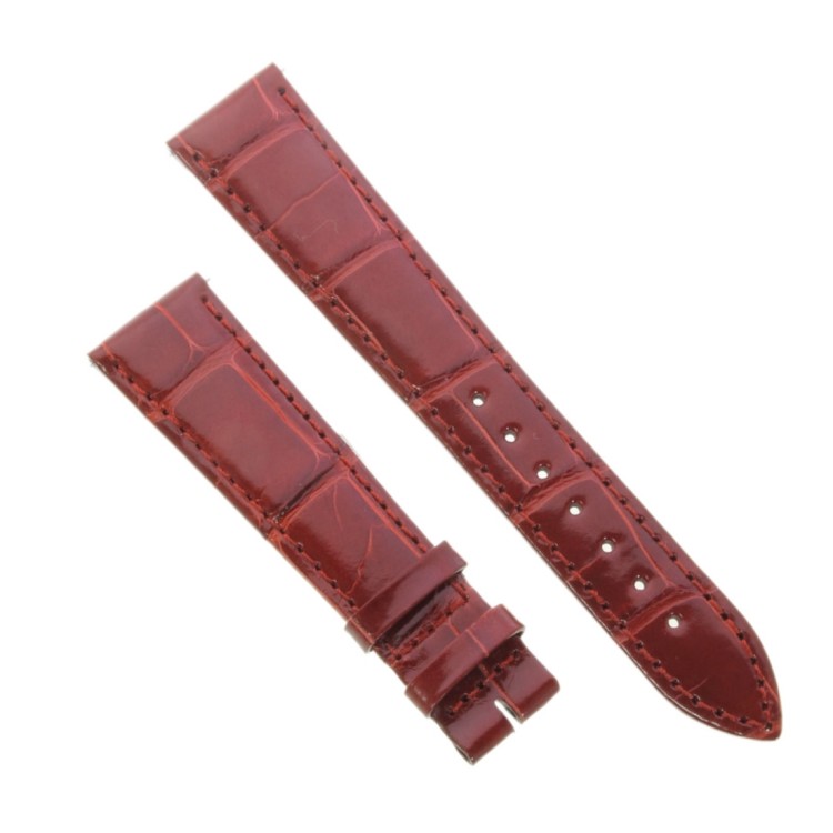 Longines Cinturino Alligatore L682162716 Rosso Lucido 17/14 mm Dolce Vita, Evidenza.