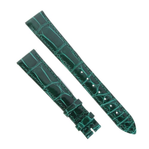 Longines Cinturino Alligatore L682166869 Verde Lucido 15/12 mm Dolce Vita, Evidenza.