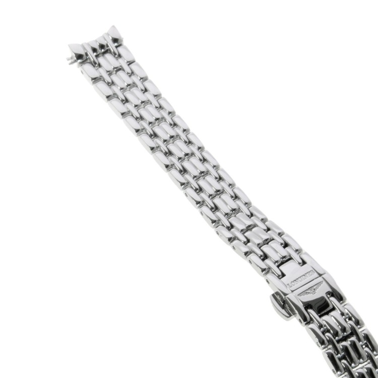 Longines bracciale acciaio Presence. Ansa 13mm, cassa 25,5 mm. L4.321.4 L4.221.4