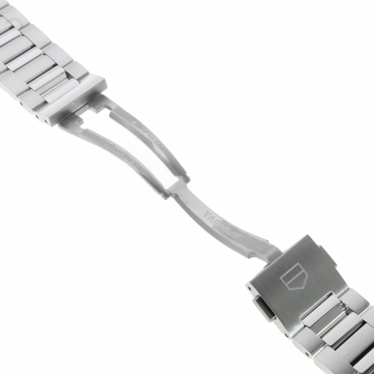 Tag Heuer Bracciale BA0642 acciaio per Carrera 02 cronografo 42 mm ansa 22 mm.