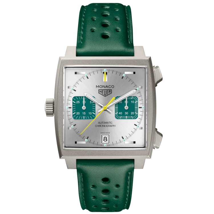 TAG Heuer Monaco Racing Green Cronografo automatico 39 mm Titanio CAW218E.FC6565