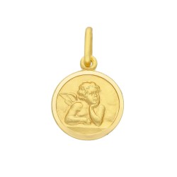 Medaglia ANGELO Oro 18 kt misure 12 mm 2 gr