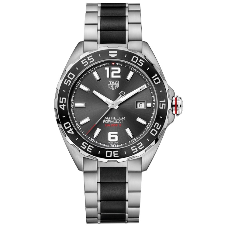 TAG HEUER F1 WAZ2011.BA0843 41 mm Antracite Bracciale Acciaio Automatico.