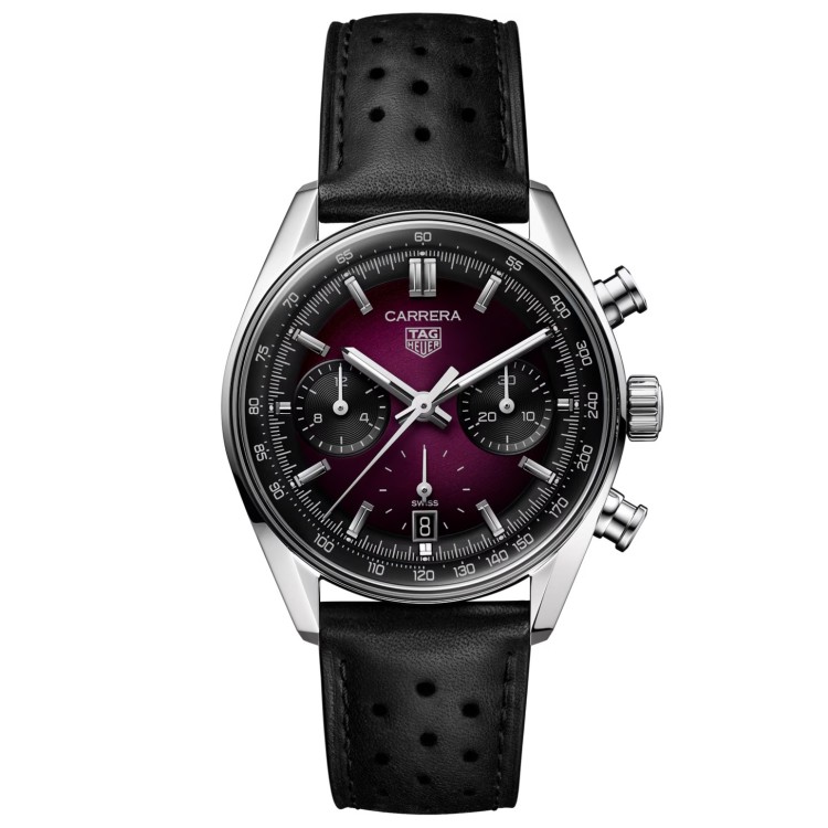 TAG Heuer Carrera CBS2219.FC6607 Automatico, 39 mm, Acciaio Viola