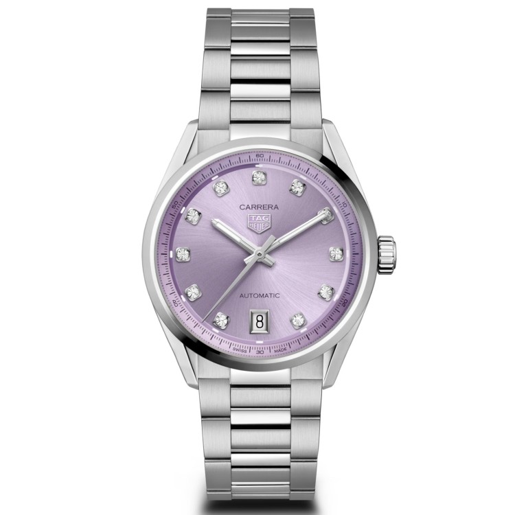 TAG Heuer Carrera WBN2319.BA0001 Automatico, 36 mm, Acciaio Viola