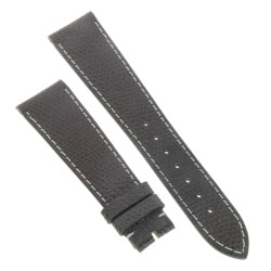 Cinturino Sartoriale Pelle Marrone martellata 20/16 mm B40B classico cuciture chiare.