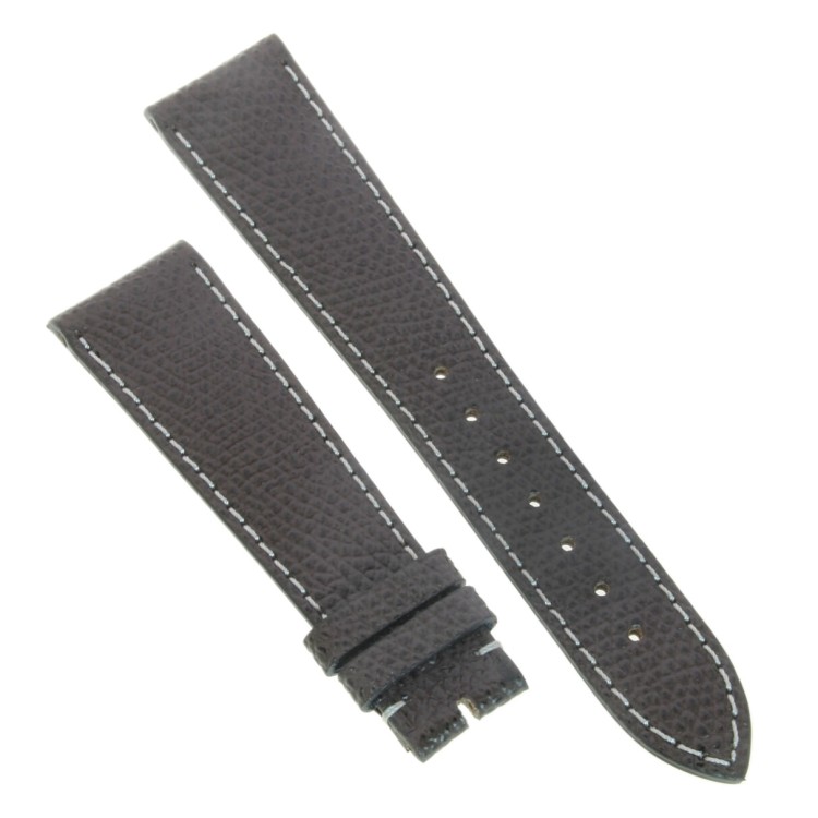 Cinturino Pelle martellata Marrone 20/16 mm classico cucito.
