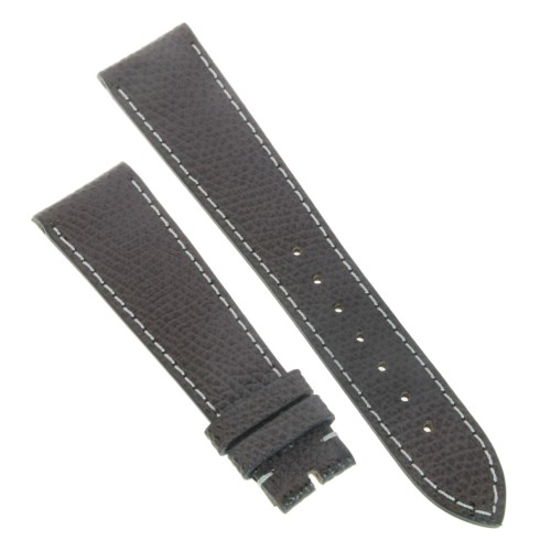 Cinturino Pelle martellata Marrone 20/16 mm classico cucito.