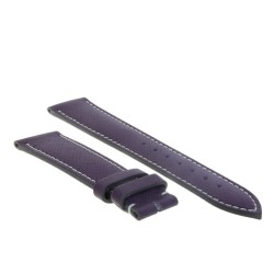 Cinturino Sartoriale Pelle Viola 18/16 mm B40B classico cuciture chiare. 2