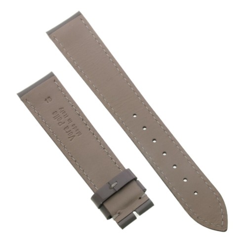 Cinturino Pelle lucida Beige 18/16 mm classico cucito.