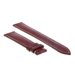 Cinturino Pelle semilucida Rosso 18/16 mm classico cucito. 2